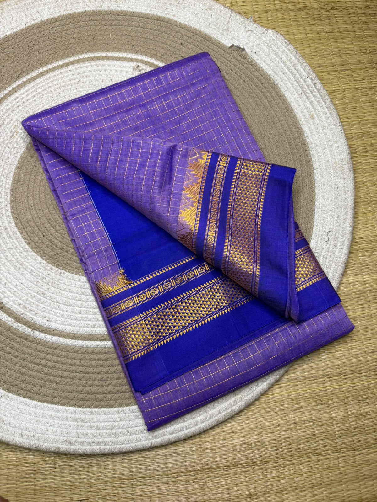 Ikal Zari checks saree